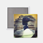 Loon Magnet (Vorderseite/Rückseite)