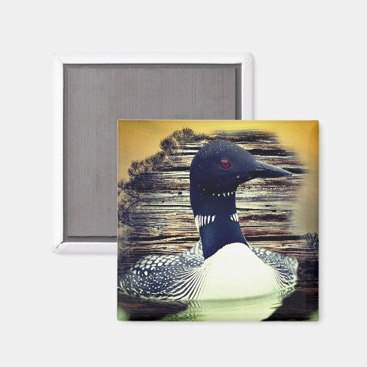 Loon Magnet (Vorderseite/Rückseite)