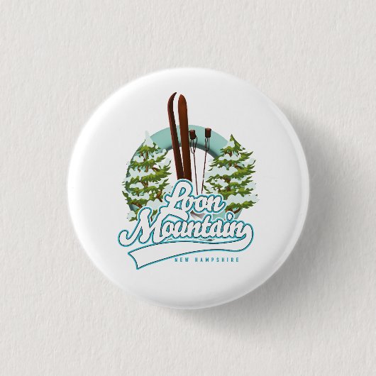Loon Mountain - New Hampshire - Logo Button (Vorderseite)