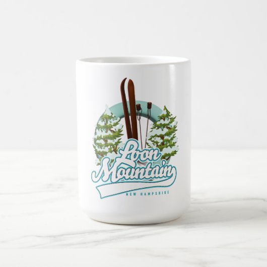 Loon Mountain - New Hampshire - Logo Kaffeetasse (Mittel)