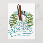 Loon Mountain - New Hampshire - Logo Postkarte (Vorderseite)