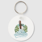 Loon Mountain - New Hampshire - Logo Schlüsselanhänger (Rückseite)