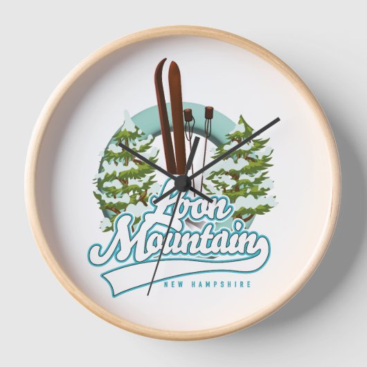 Loon Mountain - New Hampshire - Logo Uhr (Vorderseite)