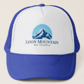 Loon Mountain New Hampshire Ski Mütze (Vorderseite)