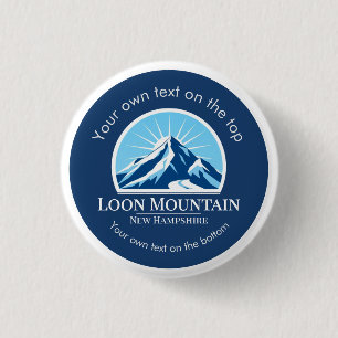 Loon Mountain New Hampshire Skiurlaub Button
