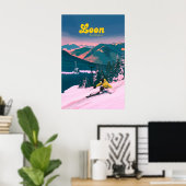 Loon Mountain Ski Resort Reiseplakat Poster (Heimbüro)
