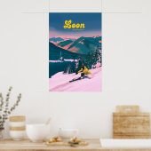 Loon Mountain Ski Resort Reiseplakat Poster (Küche)