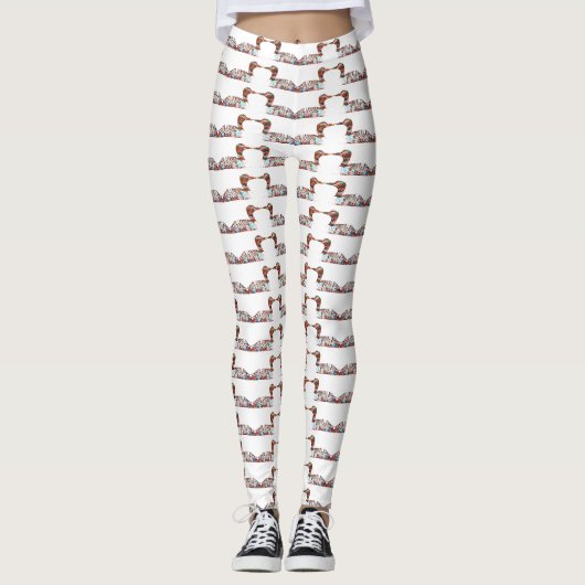 Loon-Muster Leggings (Vorderseite)