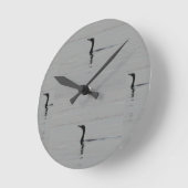 Loon on the Lake Clock Runde Wanduhr (Winkel)
