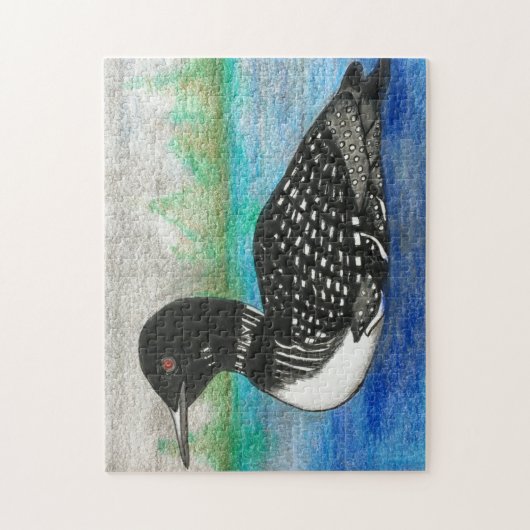 Loon Painting Wilhelm Tell Puzzle (Vertikal)