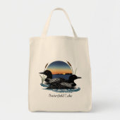Loon Pair Butterfield Lake Tragetasche (Vorne)
