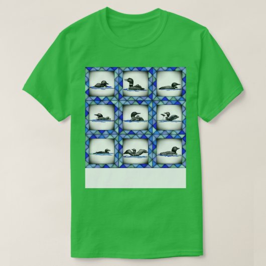 Loon quilt T-Shirt (Design vorne)