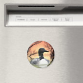 Loon Reflections Magnet (In Situ (Geschirrspüler))