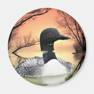 Loon Reflections Magnet