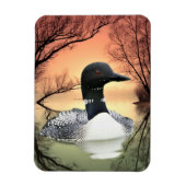 Loon Reflections Magnet (Vertikal)