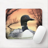 Loon Reflections Mousepad (Mit Mouse)