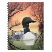 Loon Reflections Notizblock (Vorderseite)