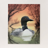 Loon Reflections Puzzle (Vertikal)