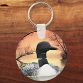 Loon Reflections Schlüsselanhänger (Vorderseite)