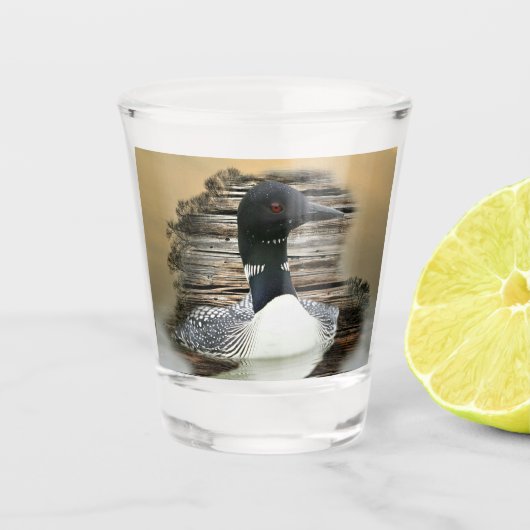 Loon Schnapsglas (Vorderseite)