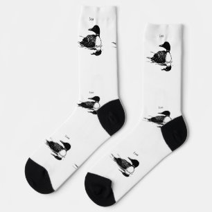 Loon Schwimmvogel Kunst Thunder_Cove Socken