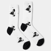 Loon Schwimmvogel Kunst Thunder_Cove Socken (Rechts)