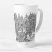 Loon Spread seine Flügel Latte Tasse (Rechte Ecke)