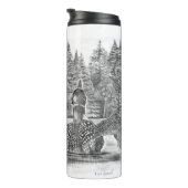 Loon Spread Wings Thermal Tumbler Thermosbecher (Nach rechts gedreht)