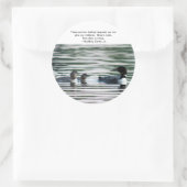 Loon Stickers mit Zitat (Tasche)