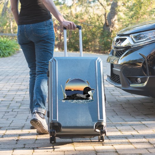 Loon Sunset Blue Aufkleber (Koffer Insitu)