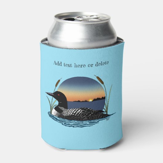 Loon Sunset Blue Dosenkühler (Kanne Vorderseite)