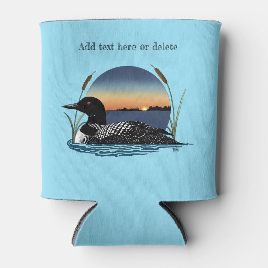 Loon Sunset Blue Dosenkühler (Vorderseite)