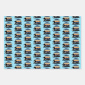 Loon Sunset Blue Geschenkpapier Set (Vorderseite 3)