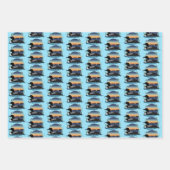 Loon Sunset Blue Geschenkpapier Set (Vorderseite 2)