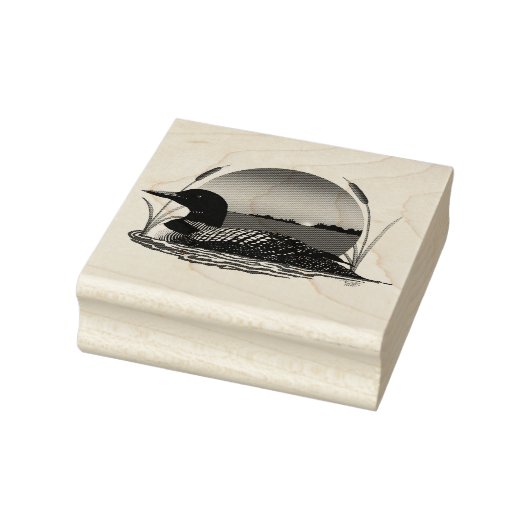 Loon Sunset Blue Gummistempel (Stempel)