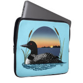 Loon Sunset Blue Laptopschutzhülle (Vorne Rechts)