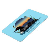 Loon Sunset Blue Magnet (Linke Seite)