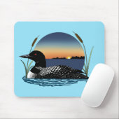 Loon Sunset Blue Mousepad (Mit Mouse)