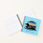Loon Sunset Blue Notizblock (Innenseite)