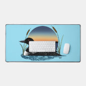 Loon Sunset Blue Schreibtischunterlage (Tastatur & Maus)