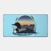 Loon Sunset Blue Schreibtischunterlage (Vorderseite)