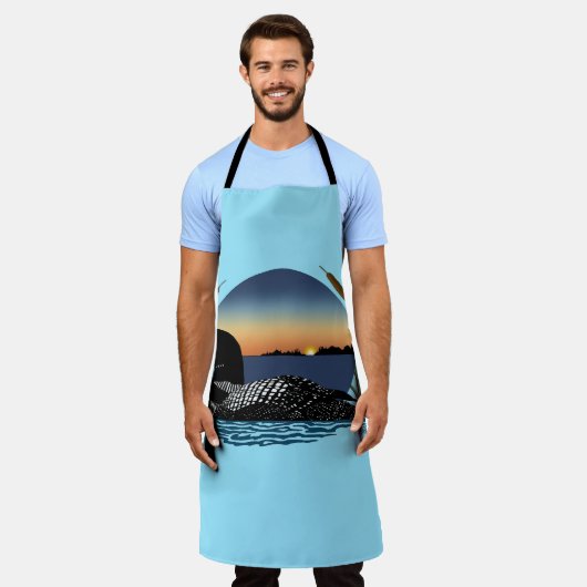 Loon Sunset Blue Schürze (Getragen)