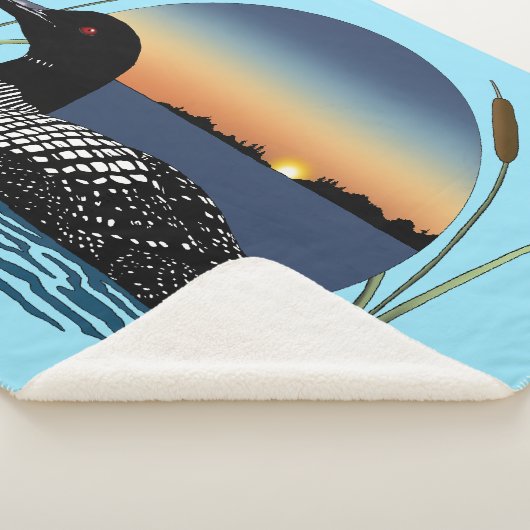 Loon Sunset Blue Sherpadecke (3/4)