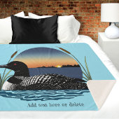 Loon Sunset Blue Sherpadecke