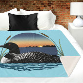 Loon Sunset Blue Sherpadecke