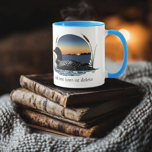Loon Sunset Blue Tasse