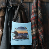 Loon Sunset Blue Tragetaschen Mit Langen Trägern