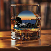 Loon Sunset Blue Whiskyglas