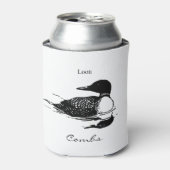 Loon Swimming Bird Art Thunder_Cove Can Cooler Dosenkühler (Kanne Vorderseite)