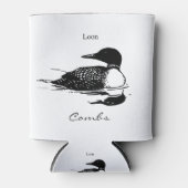 Loon Swimming Bird Art Thunder_Cove Can Cooler Dosenkühler (Vorderseite)